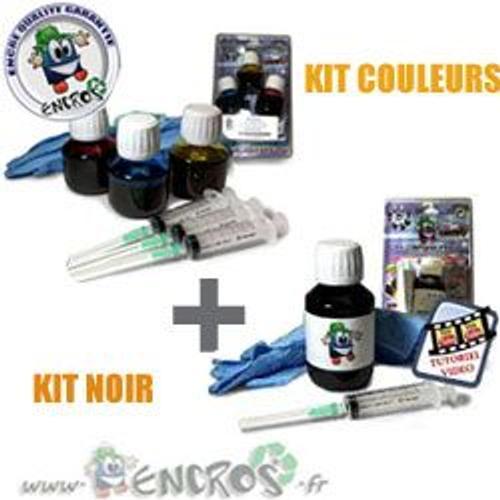 RECHARGE ENCRE- HP300 Pack kits Encre Couleur + noir