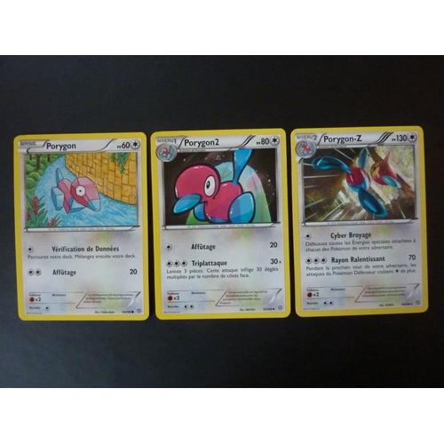 Porygon 64/98 Porygon2 65/98 Porygon-Z 66/98 - Pokemon Xy Origines Antiques 