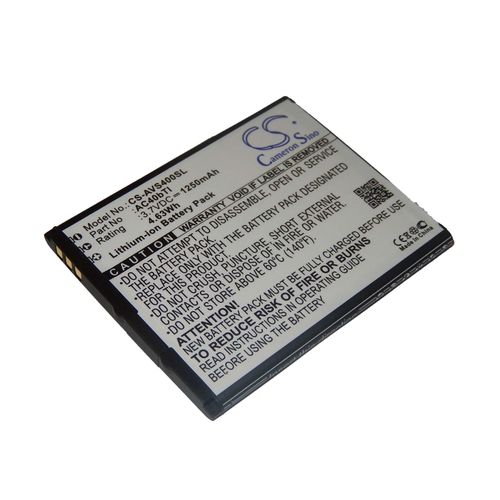 Batterie Li-Ion Vhbw 1250mah (3.7v) Pour Smartphone, Téléphone Archos 40b Titanium, 40 B Titanium, 40b Titanium Surround, Ac40bti .Remplace: Ac40bti