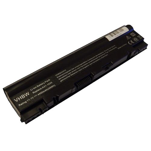 Batterie Li-Ion vhbw 4400mAh (10.8V) pour notebook Laptop Asus Eee PC 1025C Serie, 1025CE Serie, 1225 Serie, 1225B Serie. Remplace: A31-1025, A32-1025