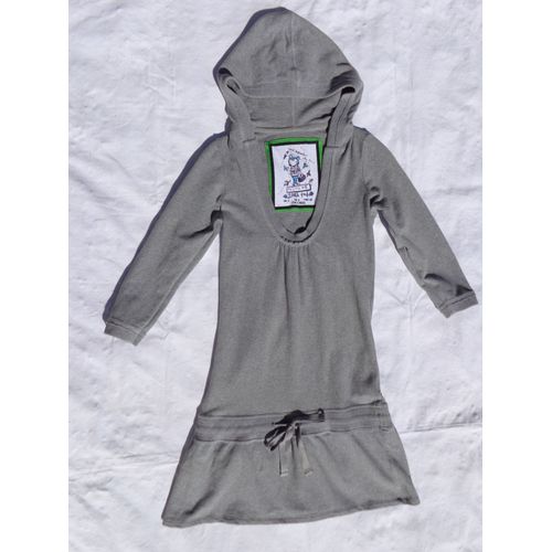 Robe /Tunique "Zara " Avec Capuche, Grise, Manches 3/4, Taille S