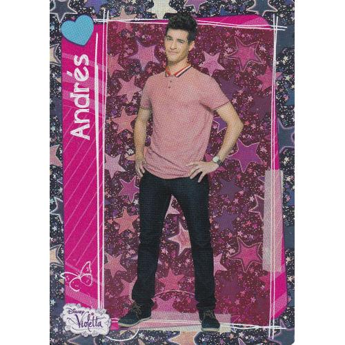 Carte Violetta Disney Topps - Andres - Holo - N° 126 -