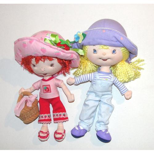 Charlotte Aux Fraises Et Son Amie Poupée De Chiffon Peluches Bandai 24cm