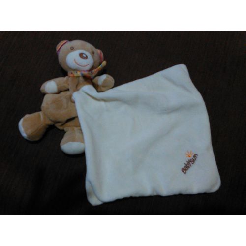 Doudou Ours Marron Avec Mouchoir Babysun