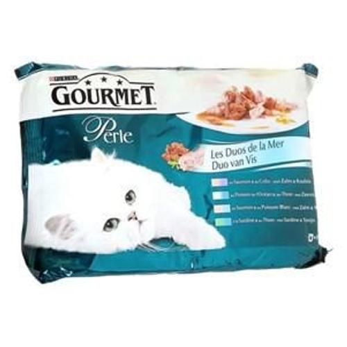 Gourmet Sachets Perle Plaisir De La Mer Pour Chat 4 X 85g -12-