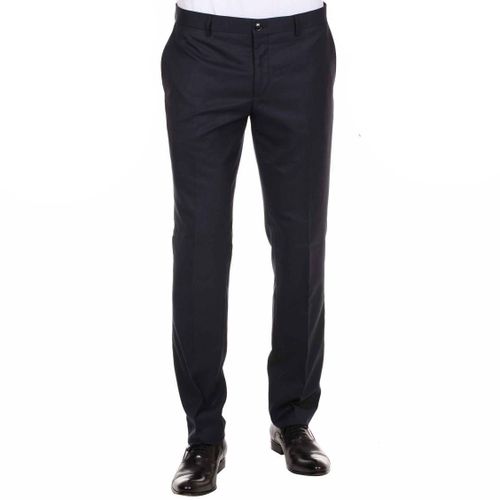 Pantalon De Costume Bleu Marine Fabrication Française