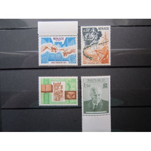 Monaco. Timbres N° 855 A 858 (1971). 25eme Anniversaire De L U.N.E.S.C.O.