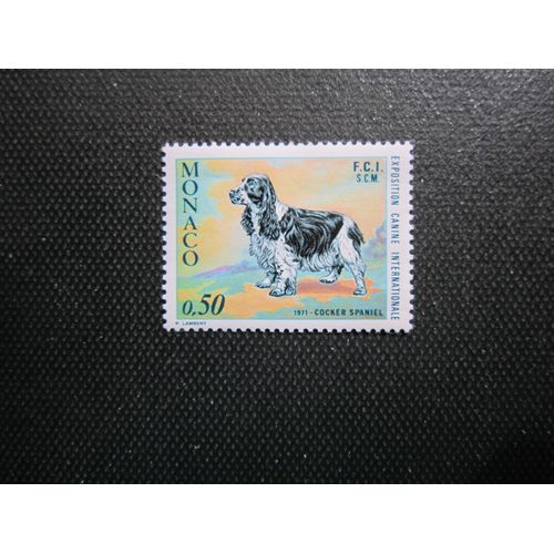 Monaco. Timbre N° 862 (1971). Exposition Canine Internationale A Monte Carlo