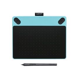Wacom Intuos Comic Small - Numériseur - droitiers et gauchers - 15.2 x 9.5 cm - multitactile - électromagnétique - 4 boutons - filaire - USB - Bleu menthe