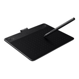 Wacom Intuos Comic Small - Numériseur - droitiers et gauchers - 15.2 x 9.5 cm - multitactile - électromagnétique - 4 boutons - filaire - USB - noir
