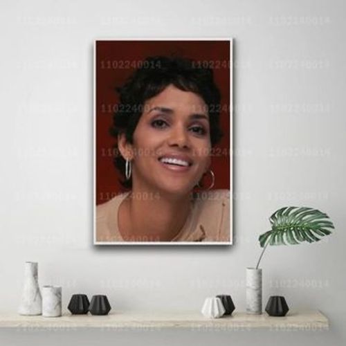 Affiche d¿¿corative sur toile acteur Halle Berry,mpression murale Poster pour salon chambre ¿¿ coucher d¿¿cor sans cadre(80*120cm)