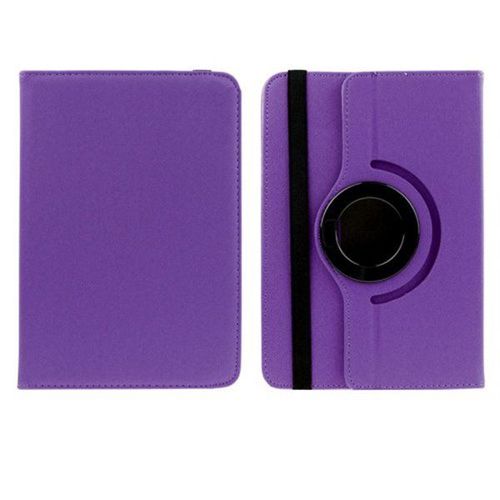 Housse Protection Tablette Tactile Universelle Support 360° 7 Pouces Cuir Violet Yonis