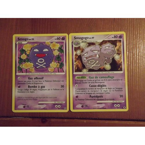 Lot De 2 Cartes Pokemon Smogo Et Smogogo