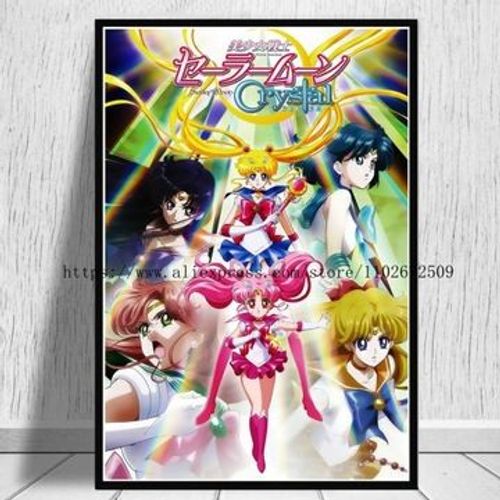 Affiche en toile Anime Sailor _ Moon, affiches obra,mpression murale Poster pour salon chambre ¿¿ coucher d¿¿cor sans cadre(80*120cm)