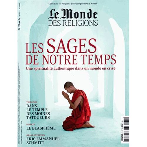 Le Monde Des Religions N° 73, Septembre-Octobre 2015