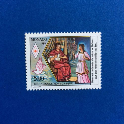 Monaco - Croix Rouge - Vie De Sainte Dévote