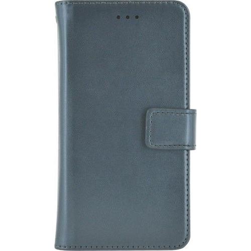 Bigben Connected Universal Folio L - Étui À Rabat Pour Téléphone Portable - Cuir Doux - Gris Métallisé - 5.7