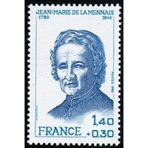  Timbre De 1980 Jean-Marie De La Mennais 1780-1860 Y&t 2097 Neuf