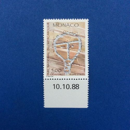 Monaco - Parc National Du Mercantour - Gravures Rupestres - Le Christ