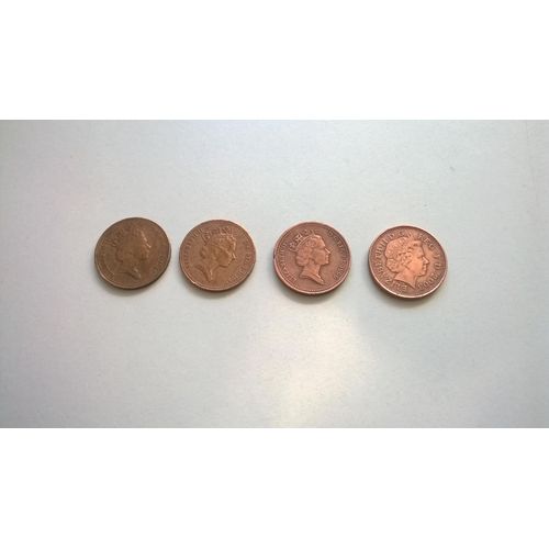 Lot De 4 Pieces De One Penny. Royaume Uni.