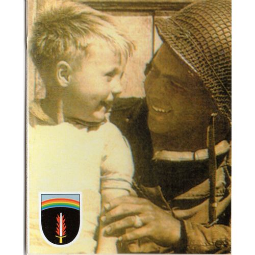 Ww2 - Stickers Adhésif - Gi Et Enfant Avec Insigne Du Shaef