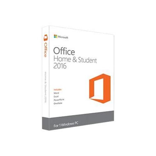 Microsoft Office Home And Student 2016 - Ensemble De Boîtes - 1 Pc - Non Commercial - Sans Support - Win - Français - Zone Euro