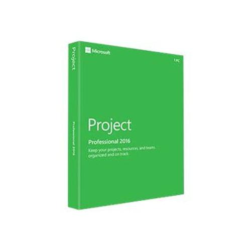Microsoft Project Professional 2016 - Version Boîte - 1 Pc - Sans Support - Win - Français)