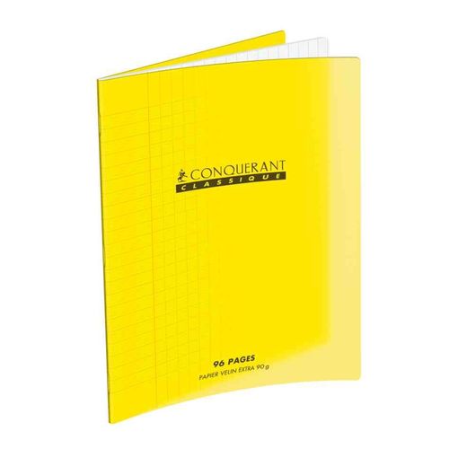 Cahier 24x32 - 48 Pages - Séyès - Polypro Jaune