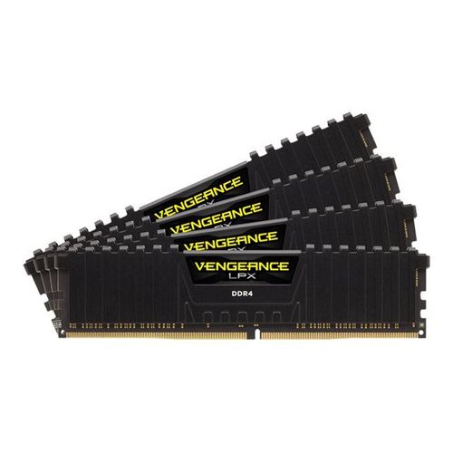 CORSAIR Vengeance LPX - DDR4 - 16 Go: 4 x 4 Go - DIMM 288 broches - 2666 MHz / PC4-21300 - CL16 - 1.2 V - mémoire sans tampon - non ECC