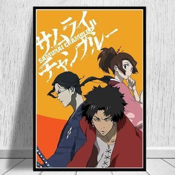 Affiche sur toile Samurai Champloo,mpression murale Poster p...