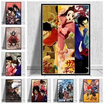 Affiche sur toile Samurai Champloo,mpression murale Poster p... - 2