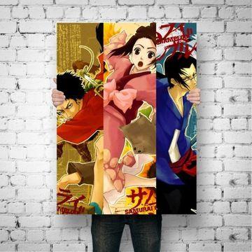 Affiche sur toile Samurai Champloo,mpression murale Poster p... - 4