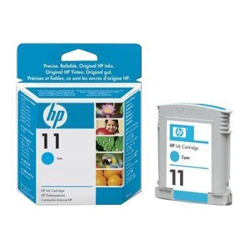 HP 11 - 28 ml - cyan - originale - cartouche d'encre - pour Business Inkjet 1000, 1100, 1200, 2300, 2800; DesignJet 11X, 70; Officejet Pro K850