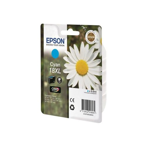 Epson 18XL - Cyan - originale - cartouche d'encre - pour Expression Home XP-212, 215, 225, 312, 315, 322, 325, 412, 415, 422, 425