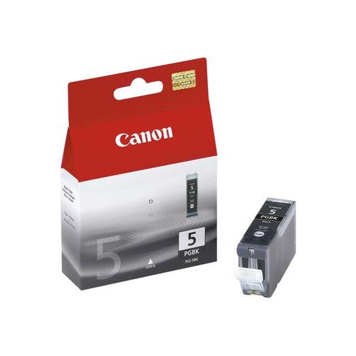 Canon PGI-5BK - Noir - originale - blister - réservoir d'encre - pour PIXMA iP3500, iP4500, iP5300, MP510, MP520, MP610, MP810, MP960, MP970, MX700, MX850