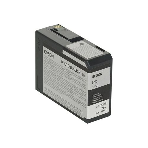 Epson T5801 - 80 ml - photo noire - originale - cartouche d'encre - pour Stylus Pro 3800, Pro 3880