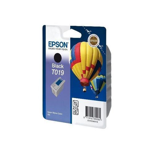 Epson T019 - 24 ml - noir - originale - blister - cartouche d'encre - pour Stylus Color 8³, 880, 880 Transparent, 880i