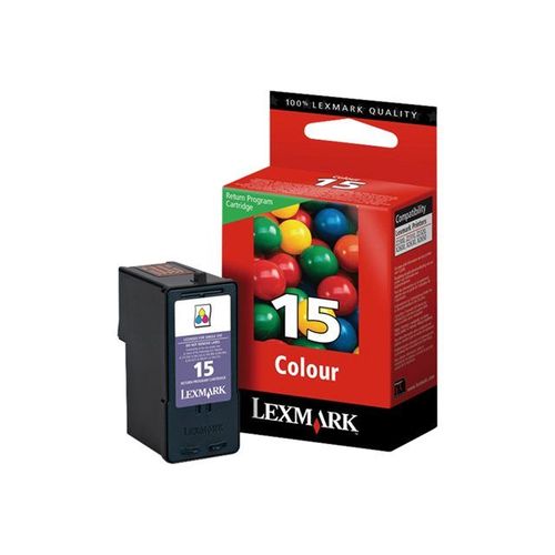 Lexmark Cartridge No. 15 - Couleur (cyan, magenta, jaune) - originale - cartouche d'encre LRP - pour X2600, 2650, 2670; Z2300, 2320