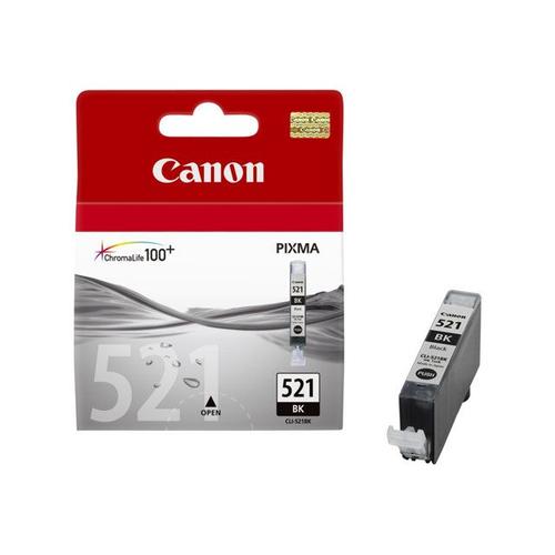 Canon CLI-521BK - 9 ml - photo noire - originale - réservoir d'encre - pour PIXMA iP3600, iP4700, MP540, MP550, MP560, MP620, MP630, MP640, MP980, MP990, MX860, MX870