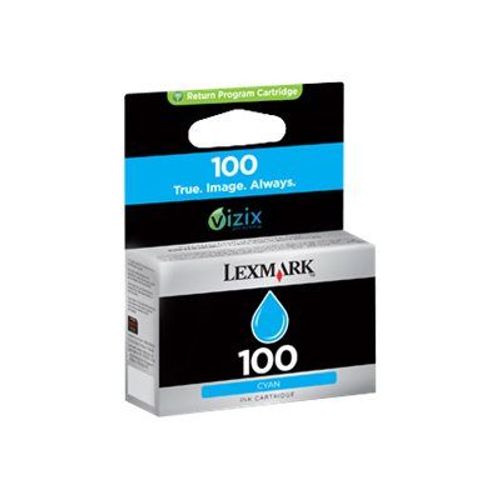 Lexmark Cartridge No. 100 - Cyan - originale - cartouche d'encre LCCP, LRP - pour Lexmark Prevail Pro704, Value Ink Prevail Pro709, Value Ink Prospect Pro209