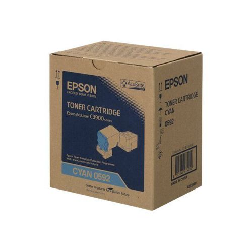 Epson - Haute capacité - cyan - originale - cartouche de toner - pour AcuLaser C3900DN, C3900DTN, C3900N, C3900TN, CX37DN, CX37DNF, CX37DTN, CX37DTNF