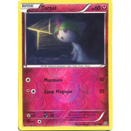 Carte Pokémon 52/98 Tarsal Holo Reverse Origines Antiques- Vf 