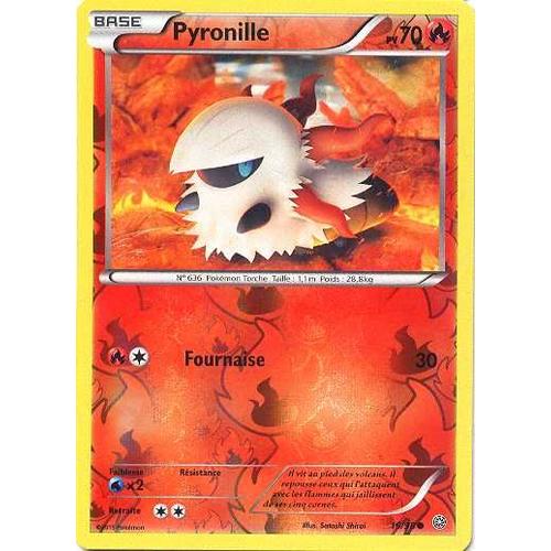 Carte Pokémon 16/98 Pyronille Holo Reverse Origines Antiques- Vf 