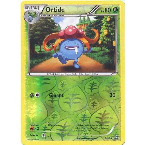 Carte Pokémon 2/98 Ortide Holo Reverse Origines Antiques- Vf 