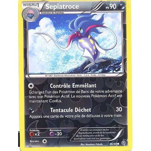 Carte Pokémon 46/98 Sepiatroce Holo Reverse Origines Antiques- Vf 