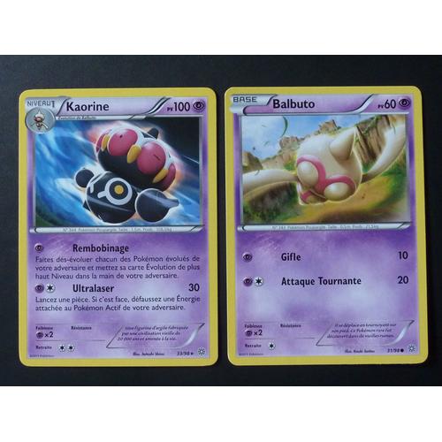 Kaorine 33/98 Et Balbuto 31/98 - Pokemon Xy Origines Antiques 