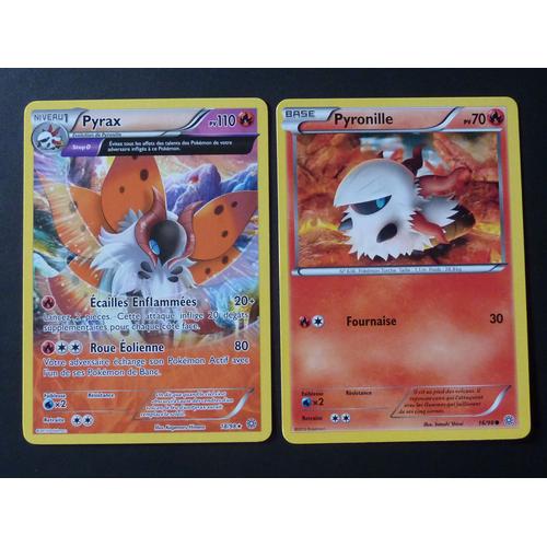 Pyrax 18/98 Et Pyronille 16/98 - Pokemon Xy Origines Antiques 