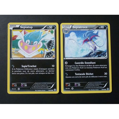 Sepiatop 45/98 Et Sepiatroce 46/98 - Pokemon Xy Origines Antiques 