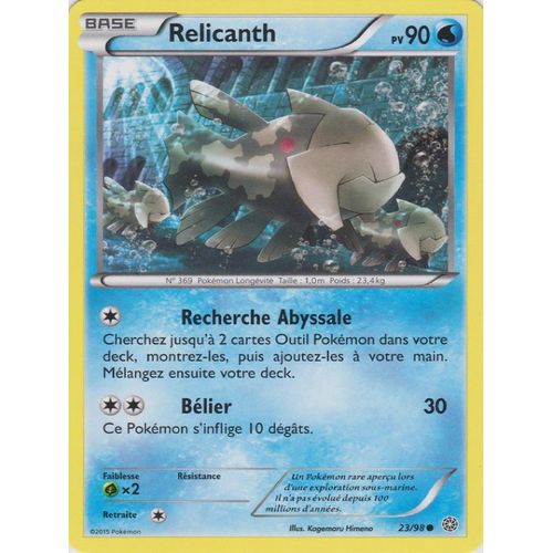 Relicanth 23/98 - Pokemon Xy Origines Antiques 