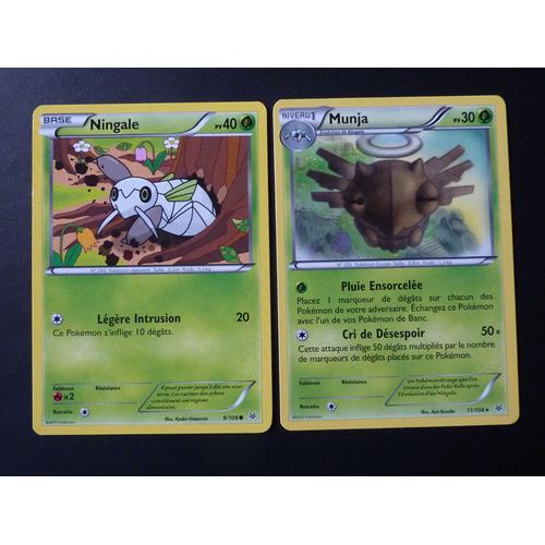 Ningale 9/108 Et Munja 11/108 - Pokemon Xy Ciel Rugissant